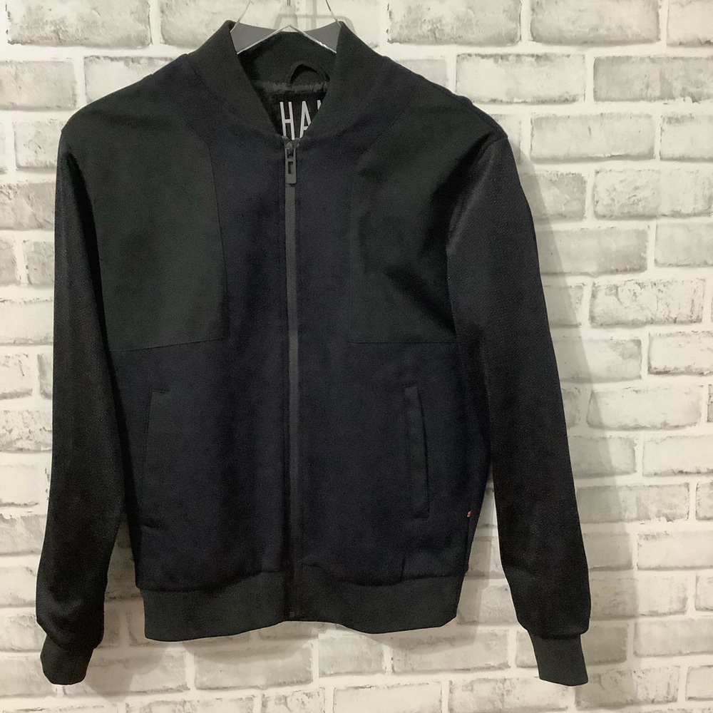 HAN Black Nylon and Neoprene Black Men’s Jacket with 2 side pockets S